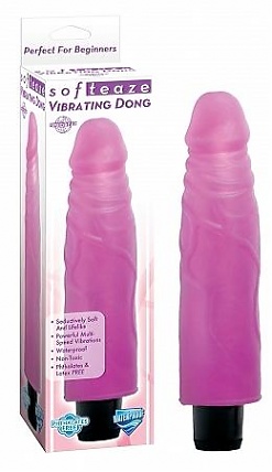 Softeaze Vibrating Dong Purple