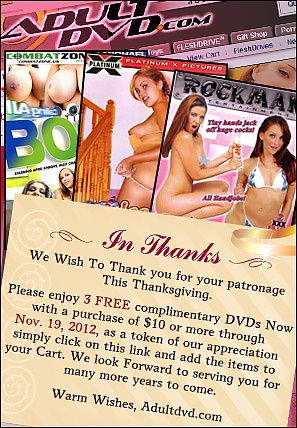 Thanksgiving Day Gift W/ $10 Purchase or More