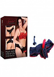 Scarlet Couture Bondage Strap On Starter Set Panty With Dildos Plus Size (47869)